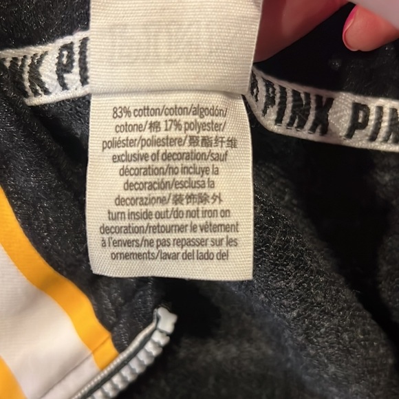 PINK Eighty Six 3/4 Zip Sweatshirt Size L - Picture 5 of 6